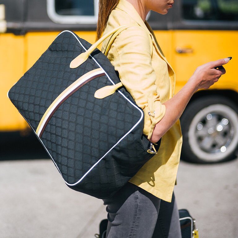 Sac cabine noir et jaune - Giovana JBM3