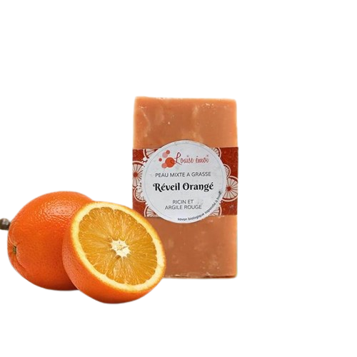 Savon solide biologique - Réveil Orangé