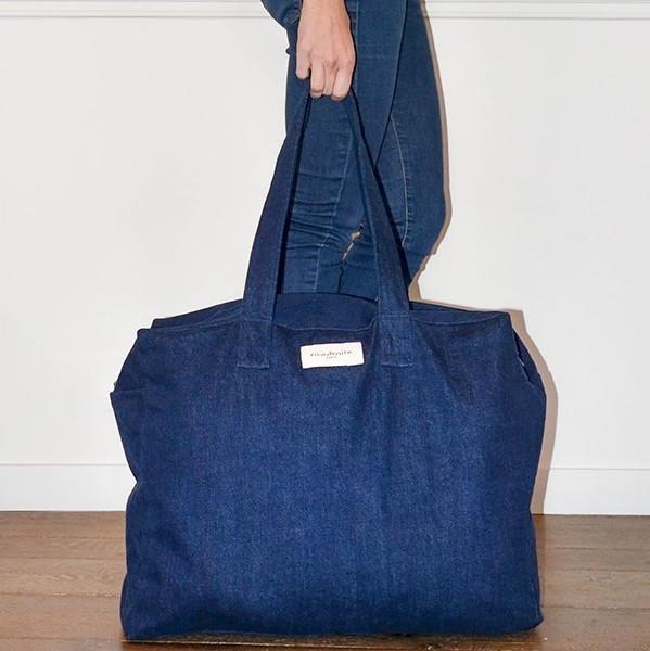 Elzevir, le grand sac weekend en denim - 2