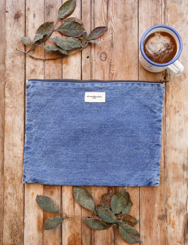 Barbette, la pochette en denim vintage -