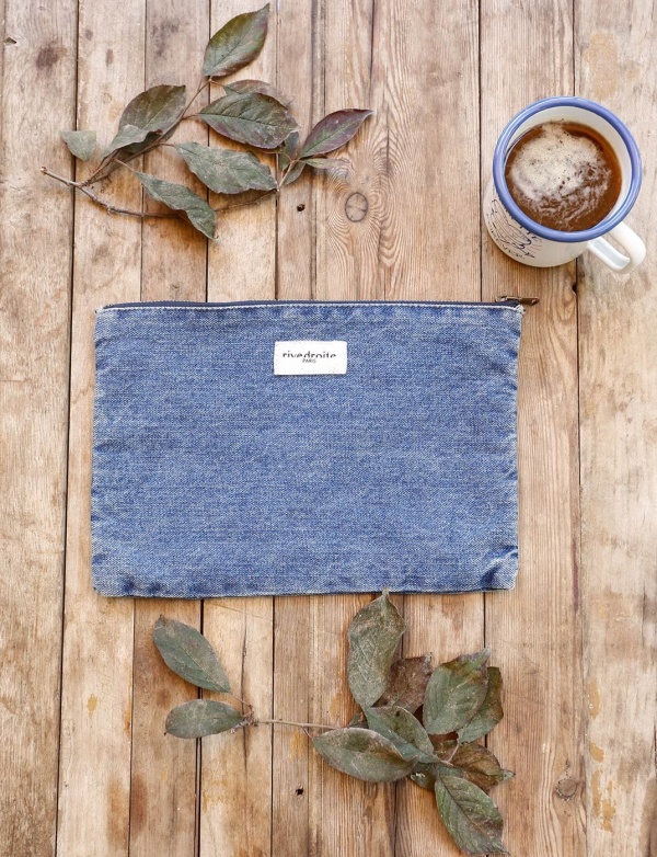 Barbette, la pochette en denim vintage -