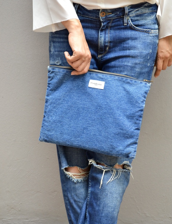 Barbette, la pochette en denim vintage -