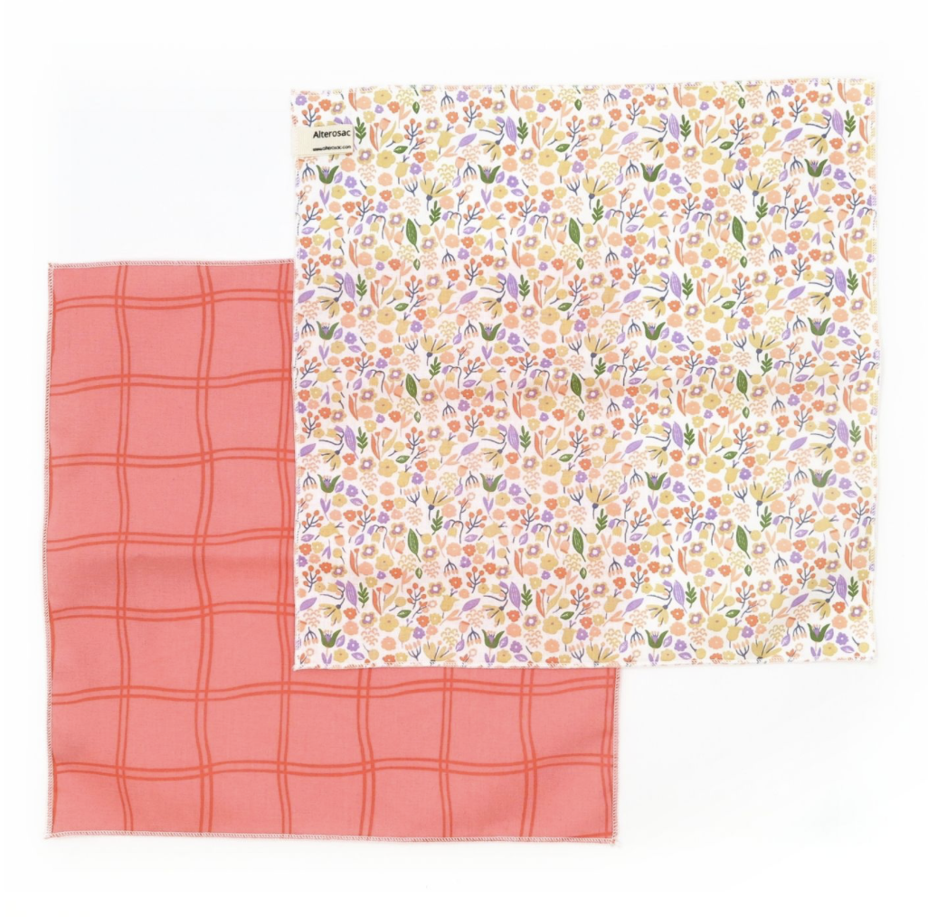 Lot de 4 mouchoirs en coton réutlilisable - 4