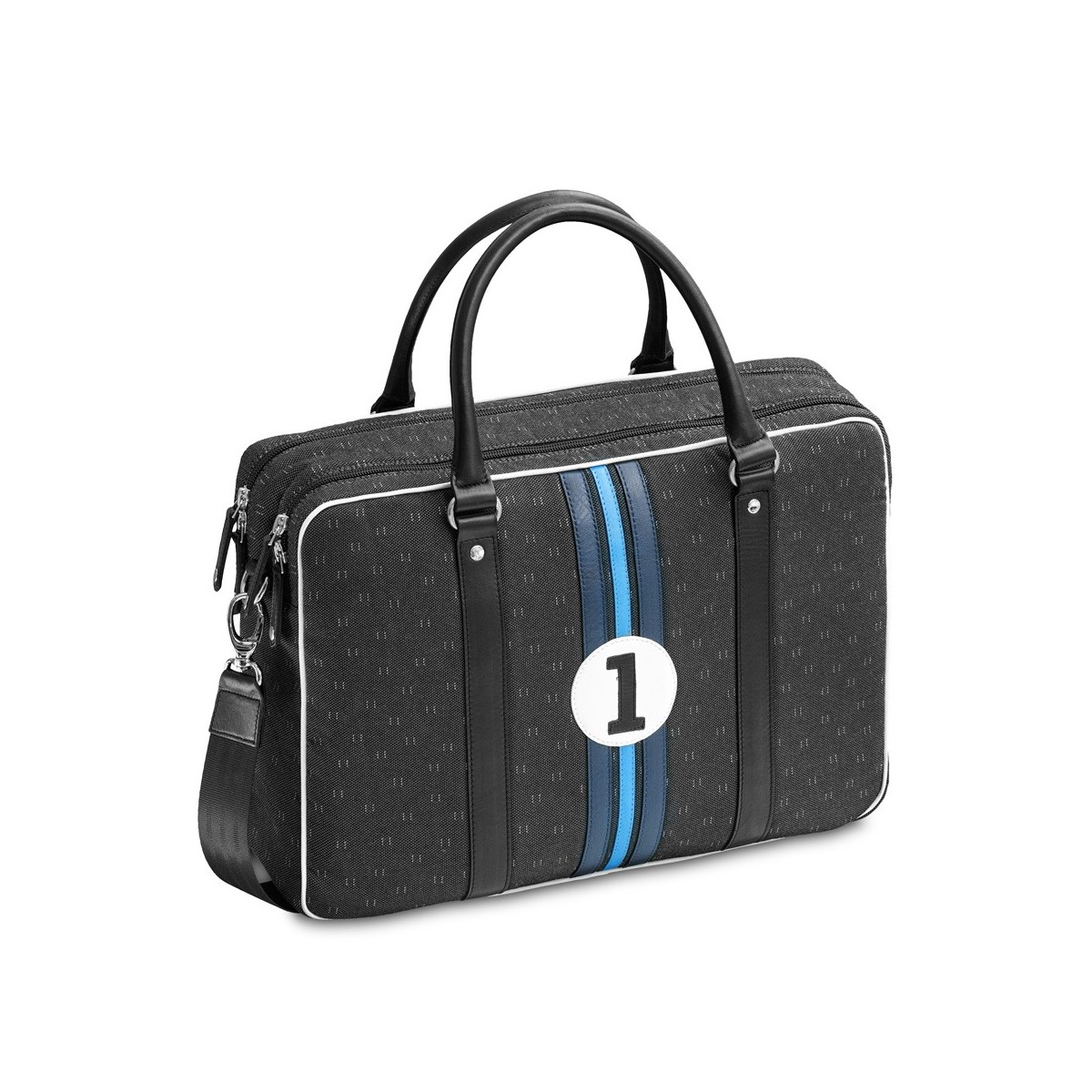 Sacoche bureau 15 pouces bleu et gris