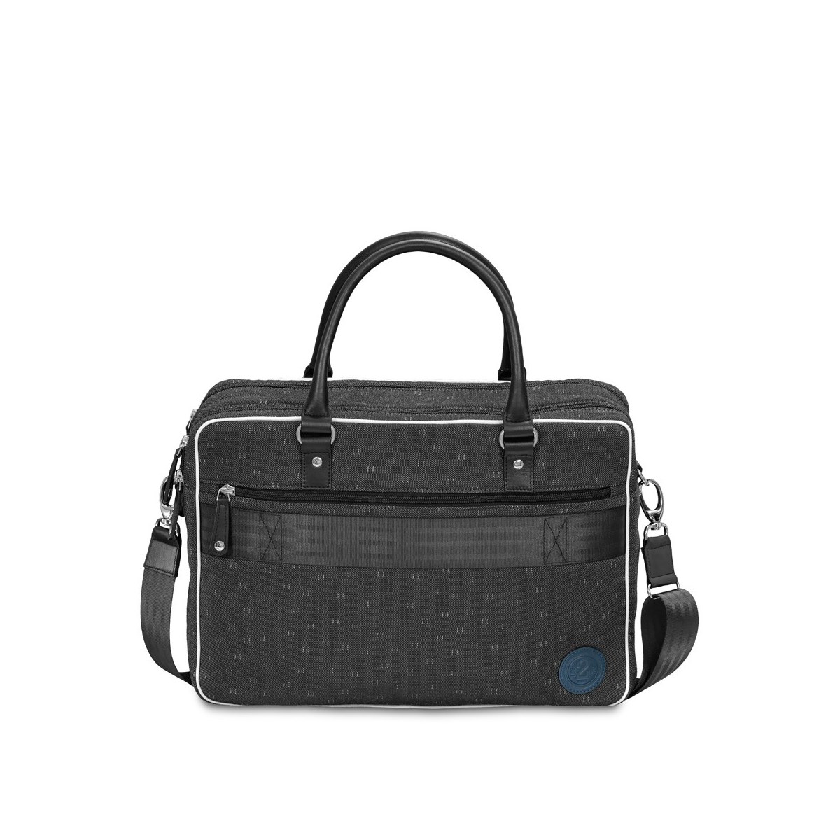 Sacoche bureau 15 pouces bleu et gris -