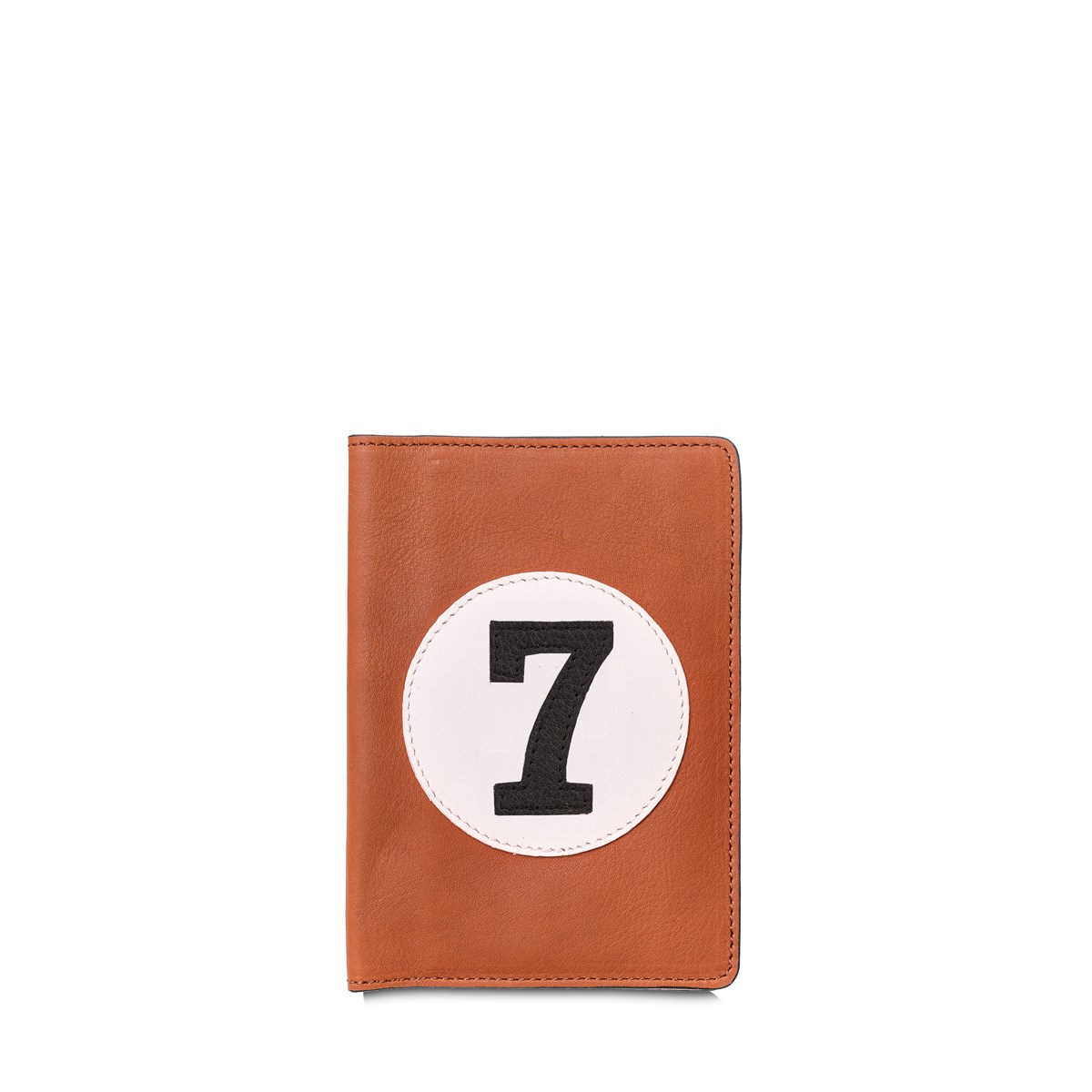 Portefeuille cuir camel et noir - C7