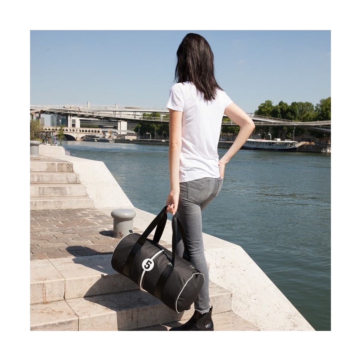 Sac de sport gris foncé - Steevy NB5 -