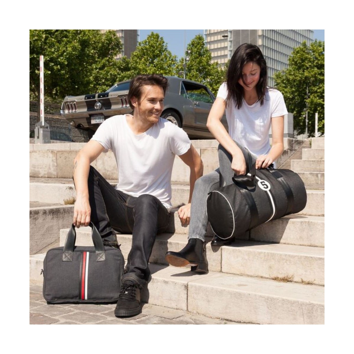 Sac de sport gris foncé - Steevy NB5 -