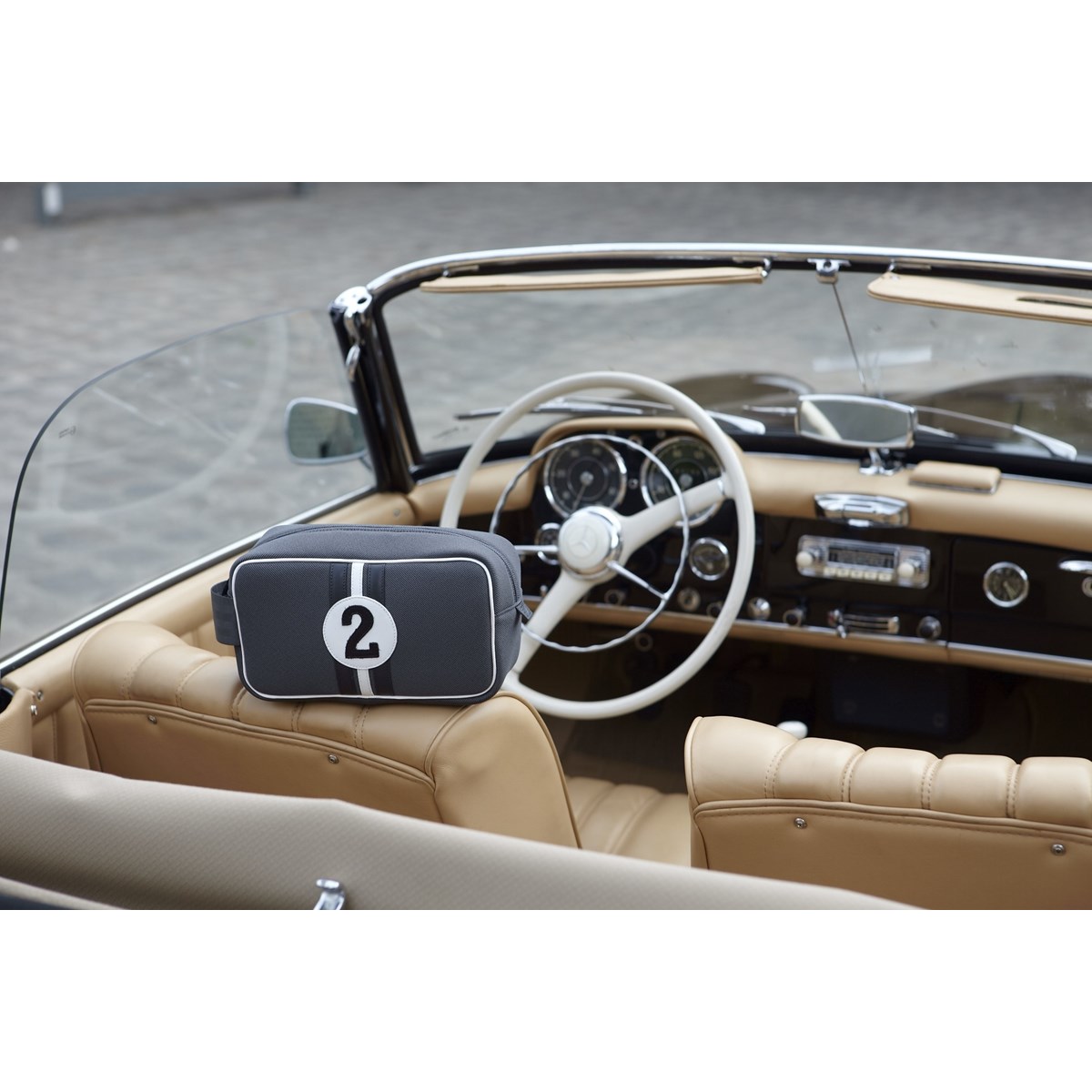 Trousse de toilette grise - Bobby G2 -