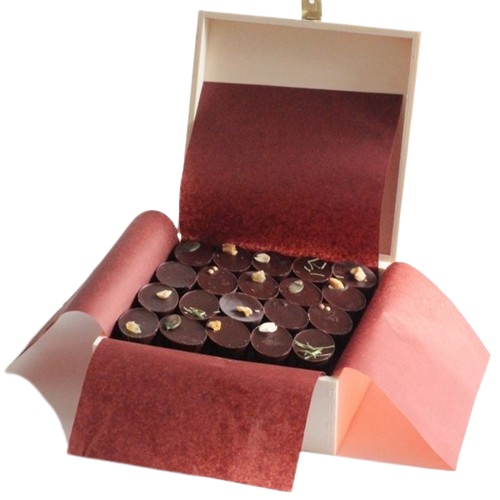 Boîte en bois de 60 chocolats bio - 6