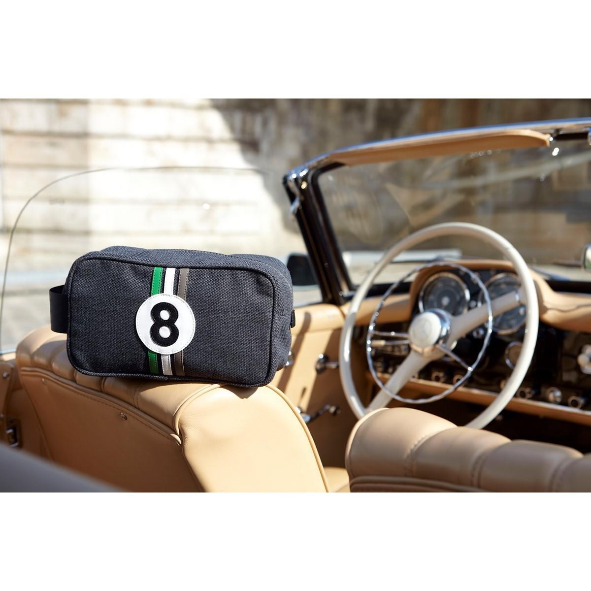 Trousse toilette homme tissu chiné -