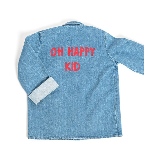 Veste en jean bleu Oh Happy Kid