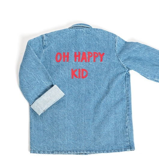 Veste en jean bleu Oh Happy Kid