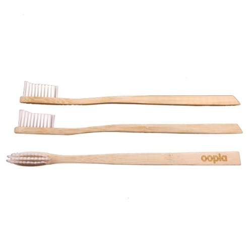3 brosses à dents en bambou