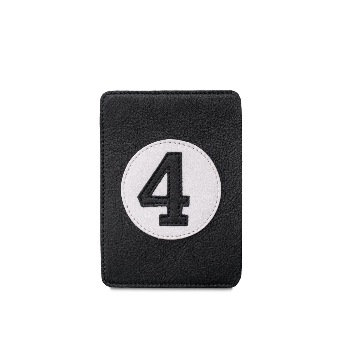 Porte passeport cuir noir - N4
