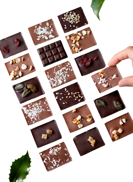 Boîte de 60 mini tablettes de chocolat bio - 2