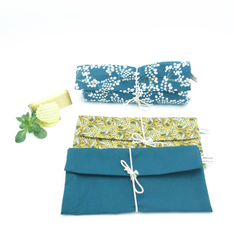 Sac à sandwich en coton réutilisable - 3