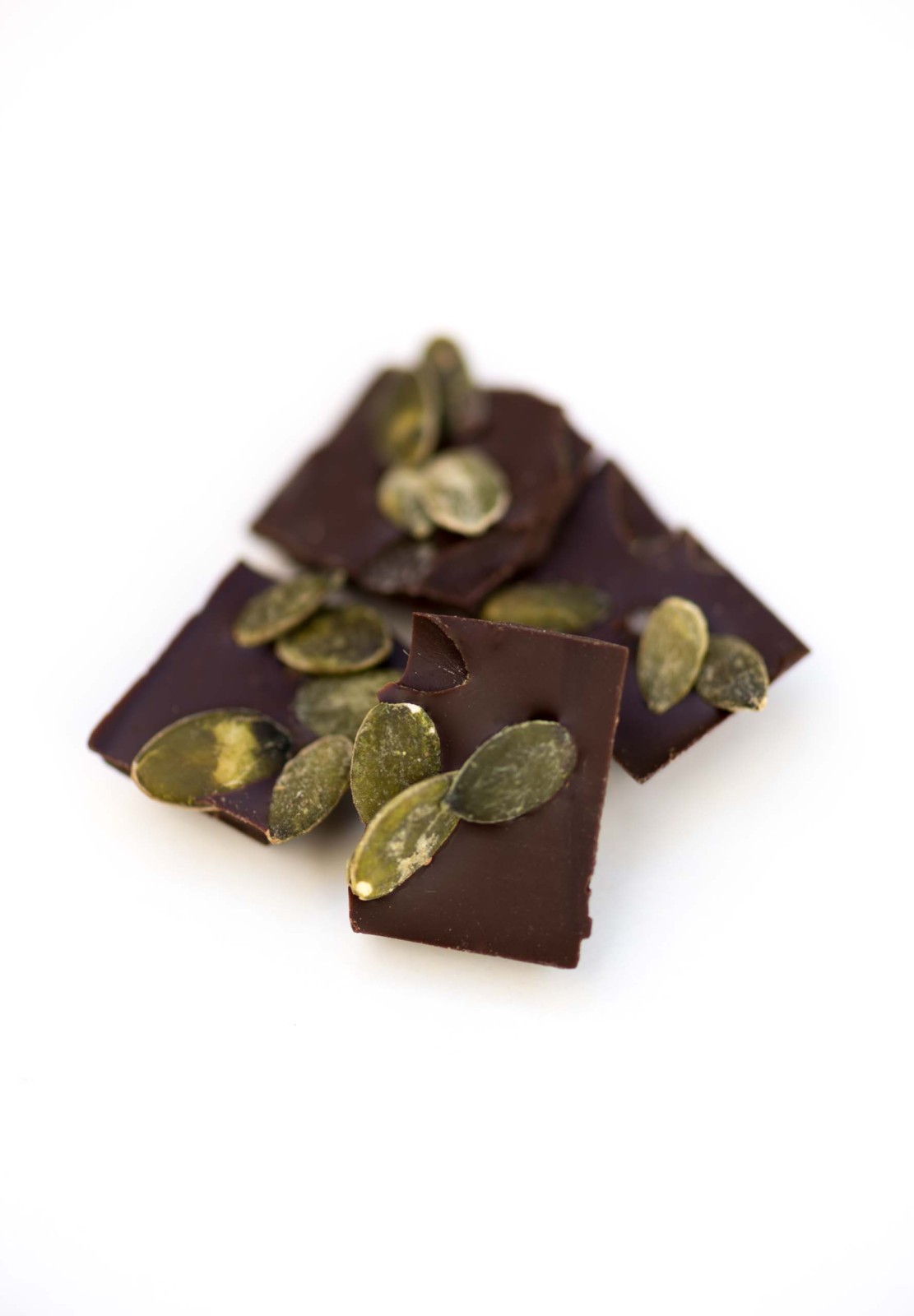 Tablette de chocolat noir et graines de courge -