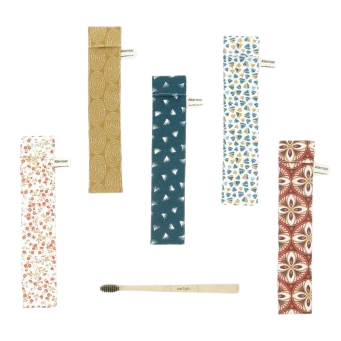 Pochette à brosse à dents en coton