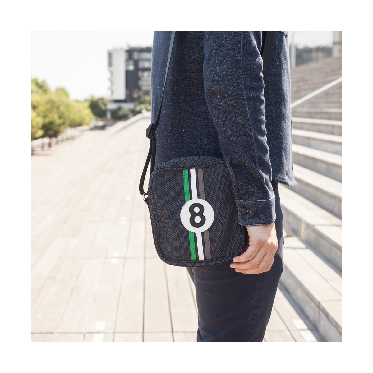 Sac besace bleu - Rino R6 -