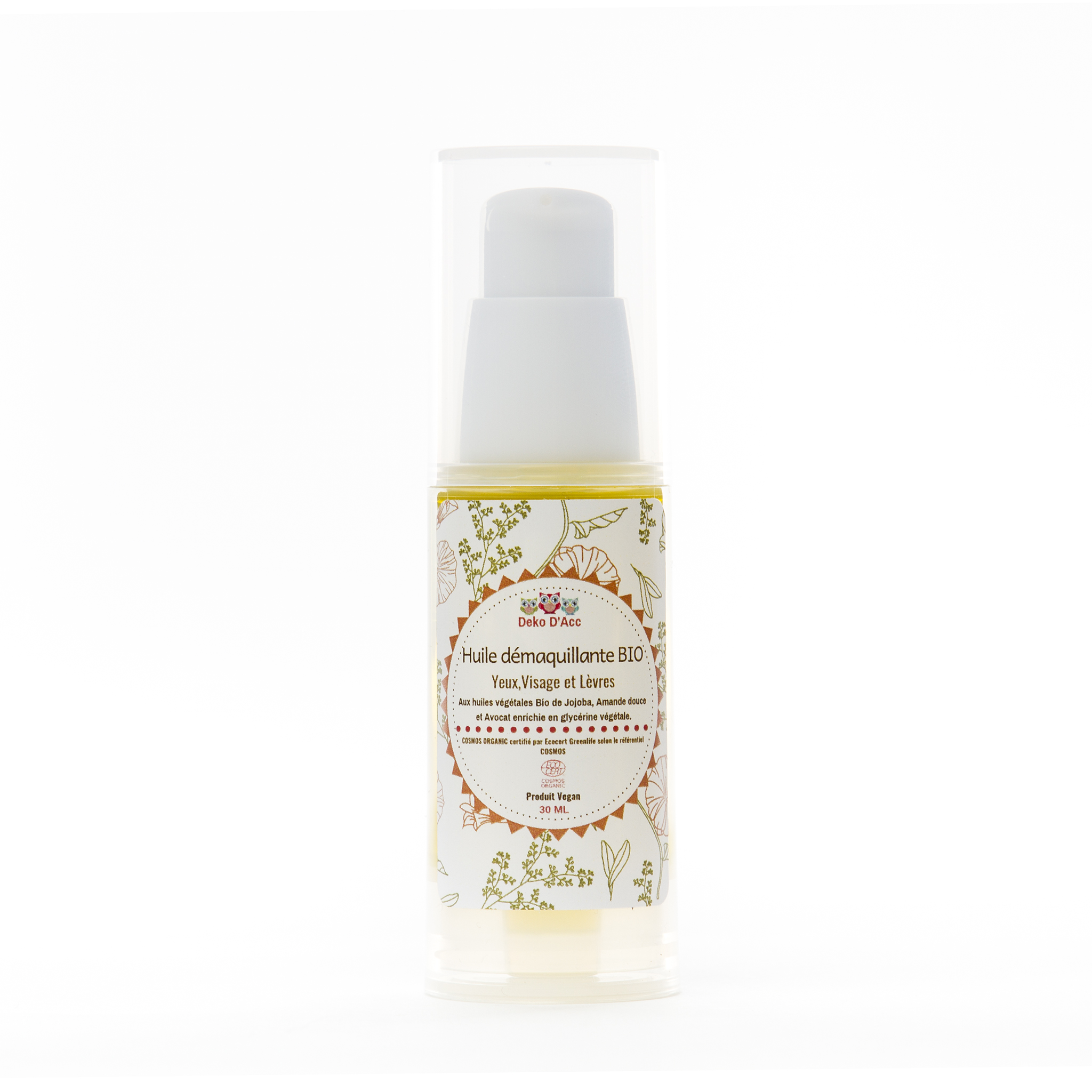 Huile démaquillante bio