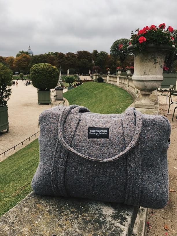 Sac bowling fabriqué à partir de chaussettes recyclées Made in France. - 2