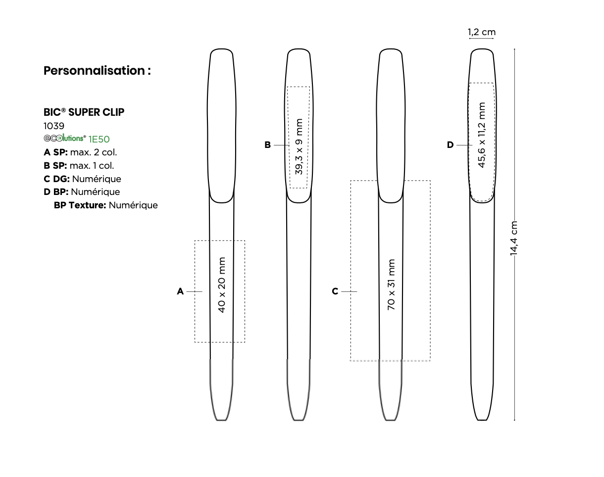 BIC® SUPER CLIP Ecolution bille - 3
