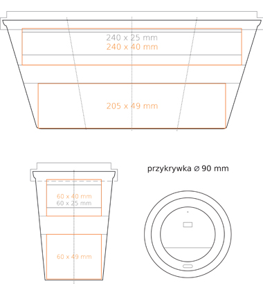 Mug Coffee 2 Go Classic porcelaine 350ml - 4