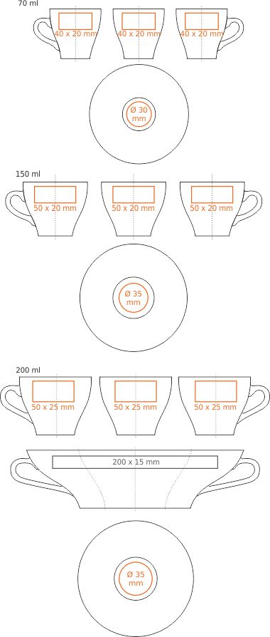 Mug porcelaine Venezia Set - 2