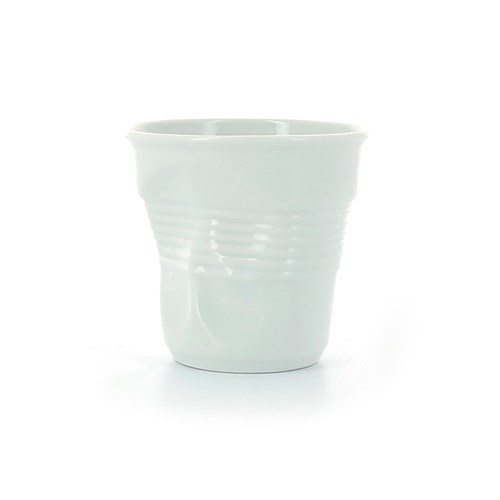 Mug froissé 18cl en porcelaine Made In France - Blanc