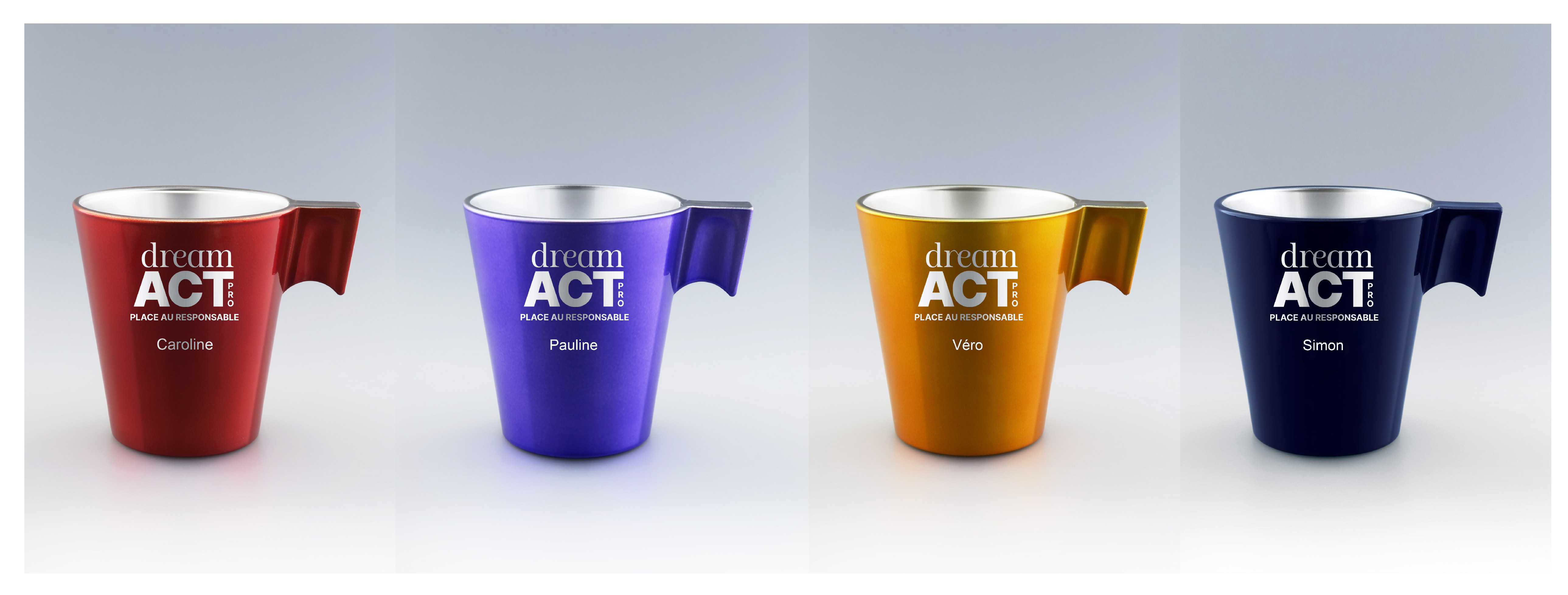 Set de 4 tasses en verre trempé made in France - 2