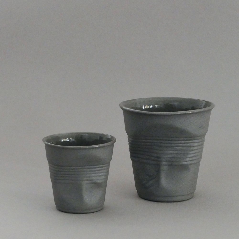 Mug froissé recyclé en porcelaine Made In France 18 cl - 2