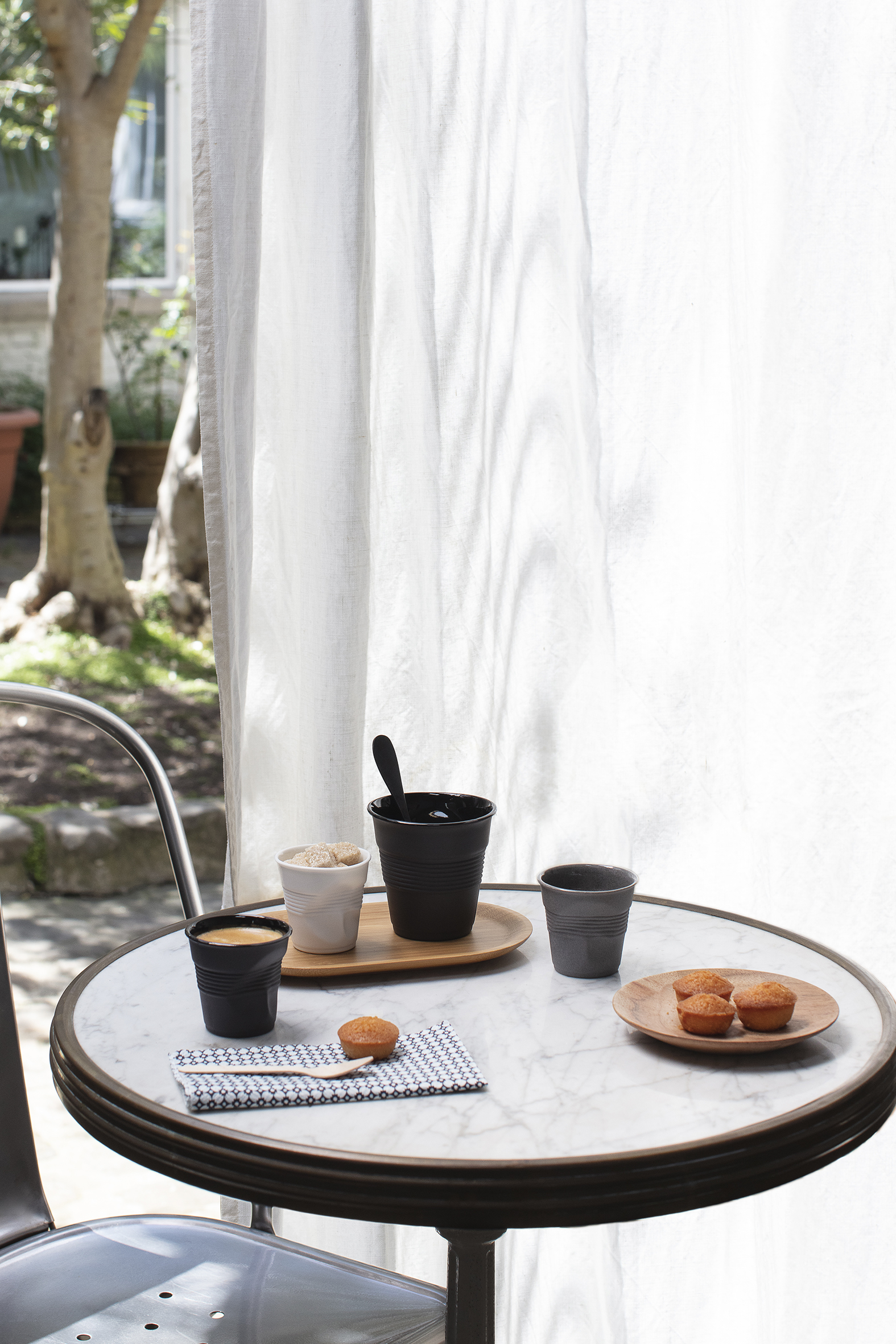 Mug froissé recyclé en porcelaine Made In France 18 cl - 3