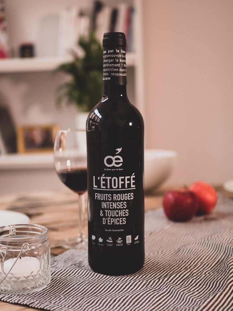 Vin rouge 100% bio l’Étoffé - Made in France - 2