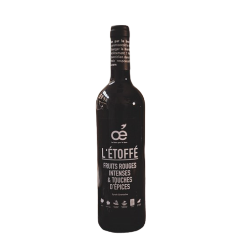 Vin rouge 100% bio l’Étoffé - Made in France