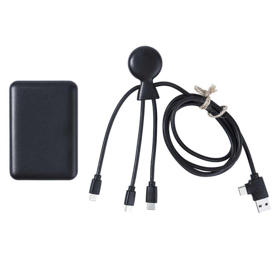 Batterie externe avec câble en plastique recyclé - Mr Bio Pack Epsilon  - 4