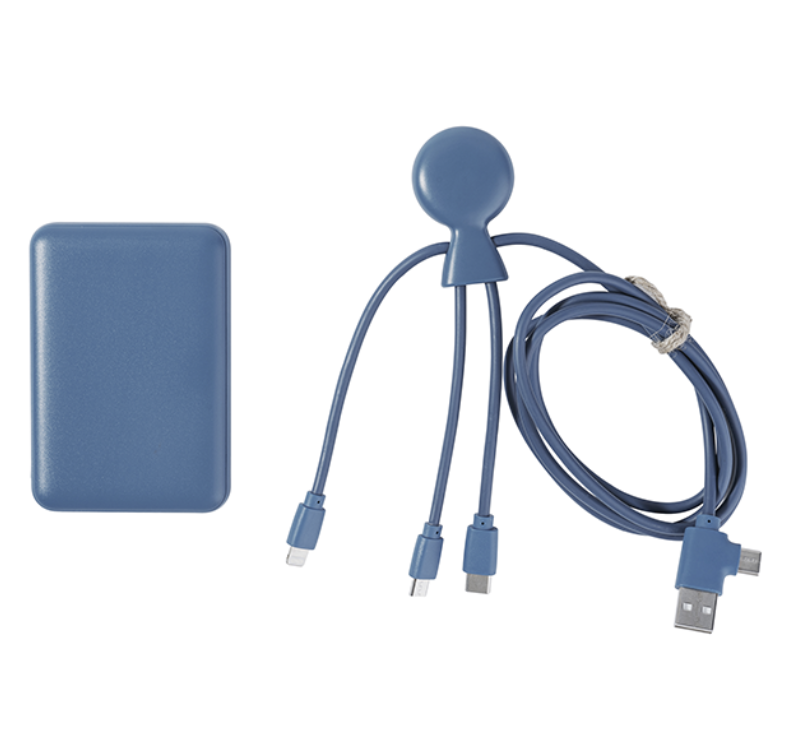 Batterie externe avec câble en plastique recyclé - Mr Bio Pack Epsilon 