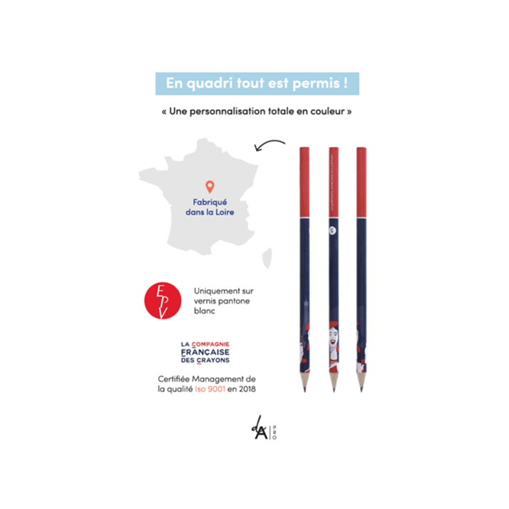 Votre crayon surmesure fabriqué en France Dream Act Pro