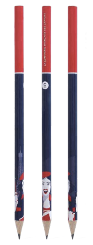 Crayon imprimé en quadri 360° - fabriqué en France - 1