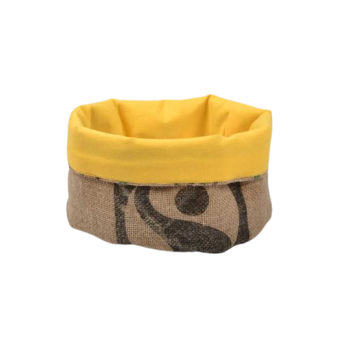Corbeille en toile de jute upcyclée taille M