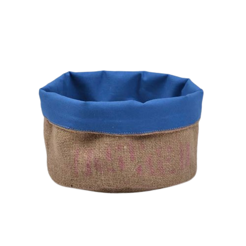 Corbeille en toile de jute upcyclée taille M - 5