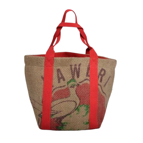 Sac cabas en jute upcyclé - 6