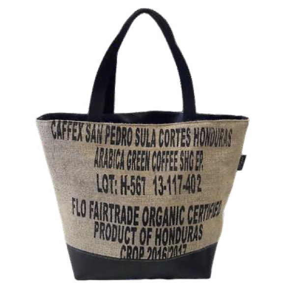 Sac cabas en jute upcyclé