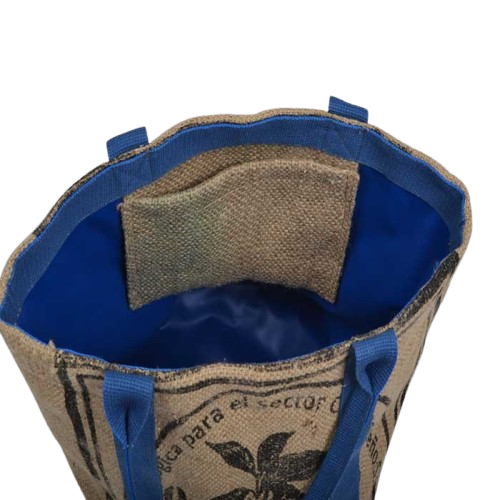 Sac cabas en jute upcyclé - 4