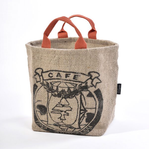 Panier marché en jute upcyclé - 2