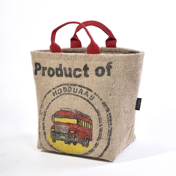 Panier marché en jute upcyclé - 3