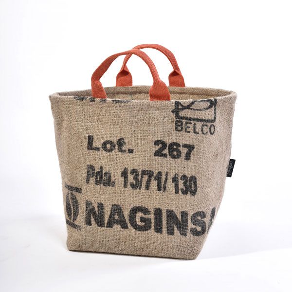 Panier marché en jute upcyclé - 4