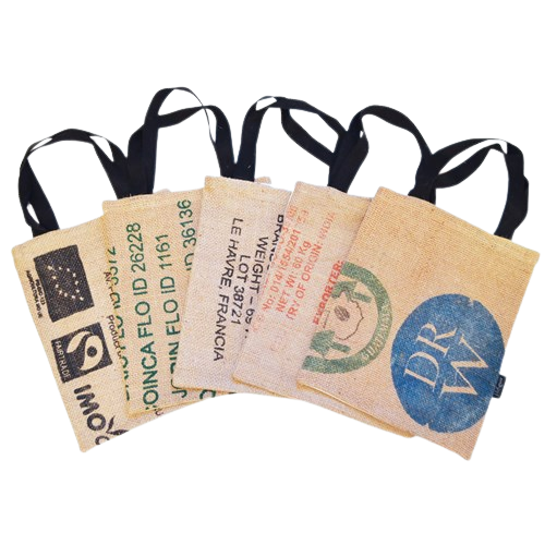 Tote bag jute upcyclé et coton