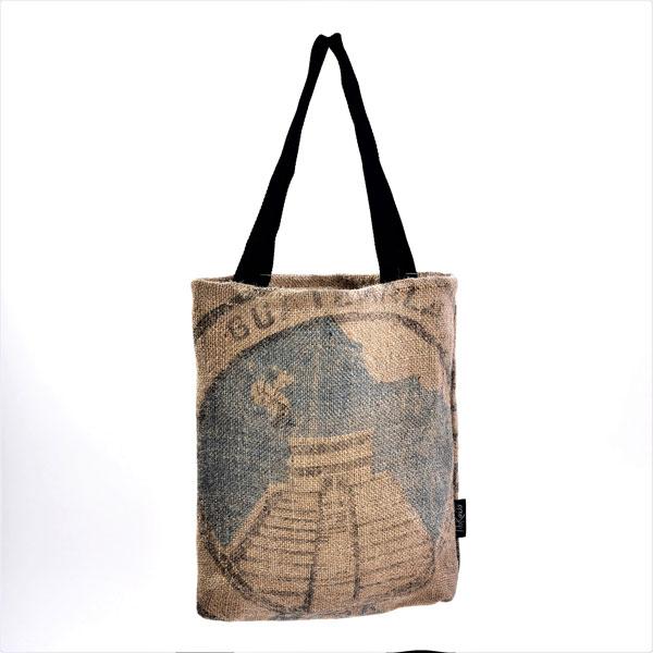 Tote bag jute upcyclé et coton - 4