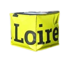 Pouf cube en bâche upcyclée - 3